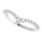 Diamond V Ring in White Gold