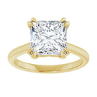 14K Yellow 8 mm Square Solitaire Engagement Ring Mounting