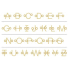 14K White Sans Serif Initial A Link