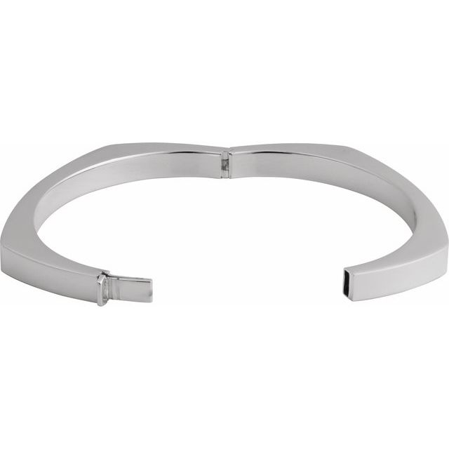 Sterling Silver 6 mm Bangle 6 1/2" Bracelet