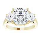 14K Yellow 9 mm Cushion Engagement Ring Mounting