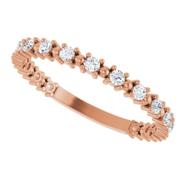 Rose Gold Diamond Anniversary Band