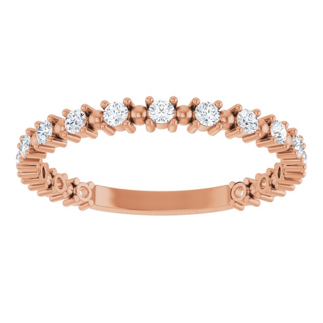 Rose Gold Diamond Wedding Band