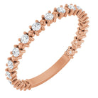 Rose Gold Diamond Band