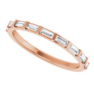 Rose Gold Baguette Anniversary Band