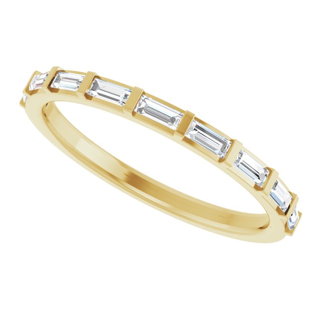 Yellow Gold Baguette Anniversary Band