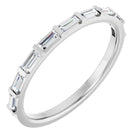 White Gold Baguette Diamond Ring