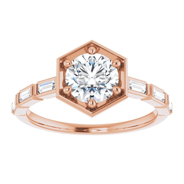 1/5 Ctw Natural Diamond Semi-Set Engagement Ring