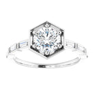 1/5 Ctw Natural Diamond Semi-Set Engagement Ring