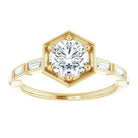 1/5 Ctw Natural Diamond Semi-Set Engagement Ring