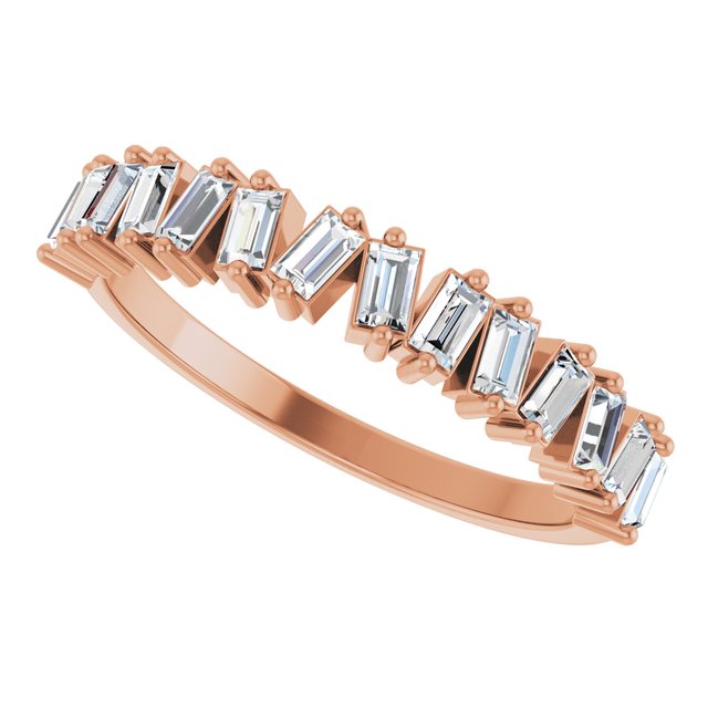 Rose Gold Diamond Anniversary Band