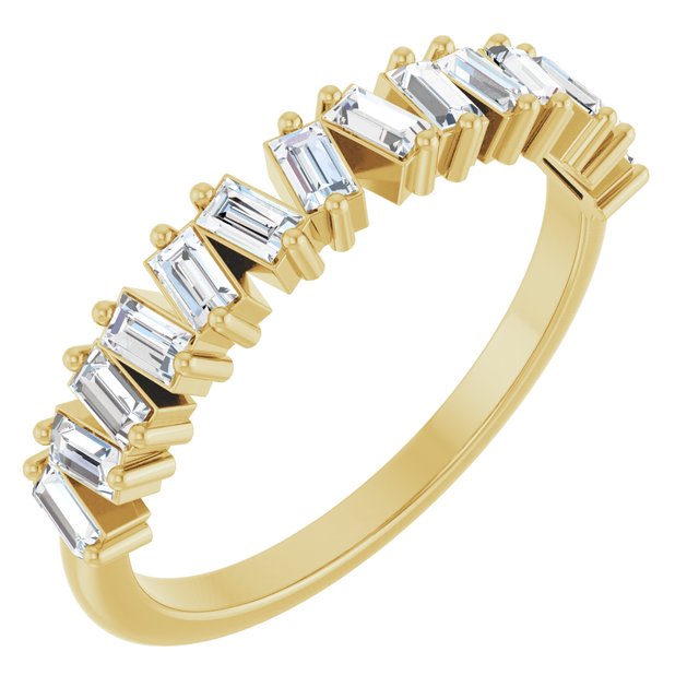 Yellow Gold Baguette Diamond Ring