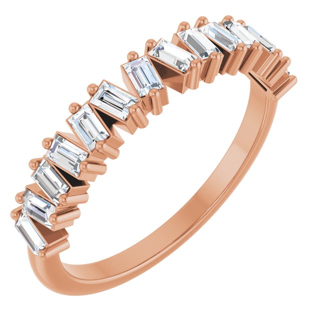 Rose Gold Baguette Diamond Ring