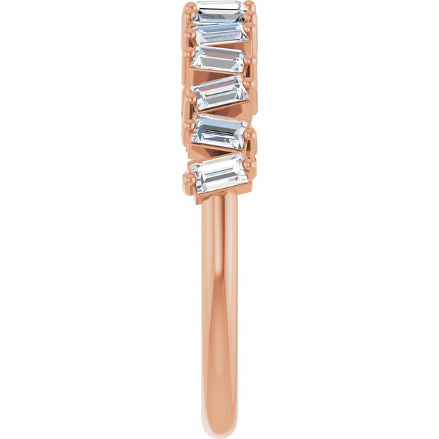 Rose Gold Diamond Wedding Band