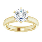 14K yellow gold 1 1/2 CT Round Diamond Egagement Ring Setting