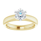 14K yellow/white gold 3/4 CT Round Diamond Egagement Ring Setting