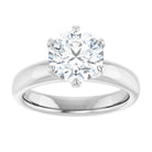 14K white gold 2 CT Round Diamond Egagement Ring Setting