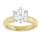 14K yellow/white gold 2 CT Round Diamond Egagement Ring Setting