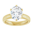 14K yellow gold 2 CT Oval Diamond Egagement Ring Setting