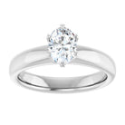 14K white gold 3/4 CT Oval Diamond Egagement Ring Setting