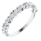 White Gold Nouveau Diamond Band