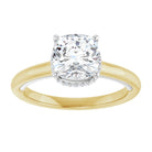 14K yellow/white gold 2 CT Cushion Diamond Halo-Style Engagement Ring   