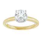 14K yellow/white gold 1 CT Cushion Diamond Halo-Style Engagement Ring   