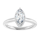 14K white gold 1 CT Marquise Diamond Halo-Style Engagement Ring   