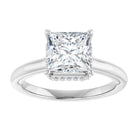 14K white gold 2 CT Square Diamond Halo-Style Engagement Ring   