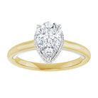 14K yellow/white gold 2 CT Pear Diamond Halo-Style Engagement Ring   