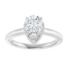 14K white gold 2 CT Pear Diamond Halo-Style Engagement Ring   