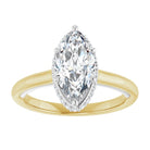 14K yellow/white gold 2 CT Marquise Diamond Halo-Style Engagement Ring   