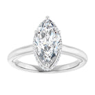 14K white gold 2 CT Marquise Diamond Halo-Style Engagement Ring   