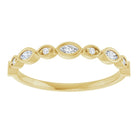 14K yellow gold Marquise Swing Diamond Band   