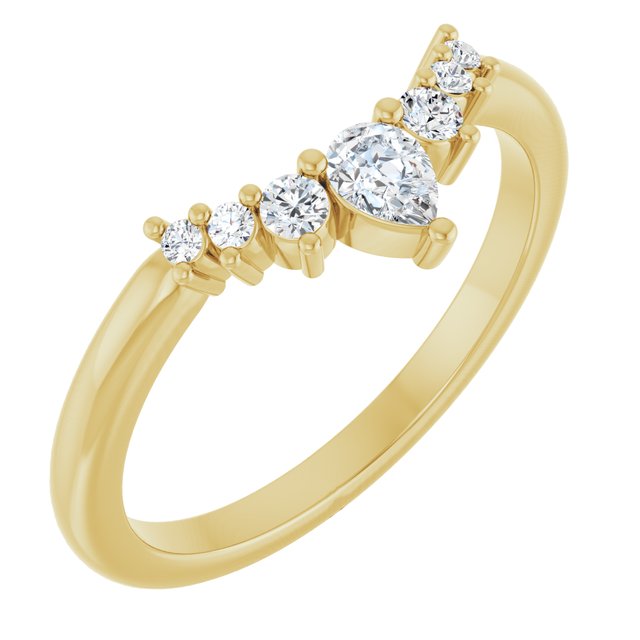 Yellow Gold Diamond Contour Bad