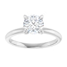 14K white gold 1 CT Round Claw-Prong Diamond Solitaire Engagement Ring