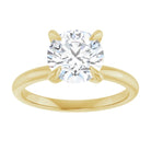 14K yellow gold 2 CT Round Claw-Prong Diamond Solitaire Engagement Ring