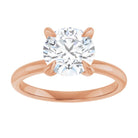 14K rose gold 2 CT Round Claw-Prong Diamond Solitaire Engagement Ring