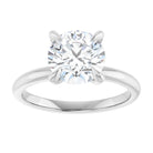 14K white gold 2 CT Round Claw-Prong Diamond Solitaire Engagement Ring