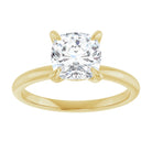 14K yellow gold 2 CT Cushion Claw-Prong Diamond Solitaire Engagement Ring