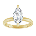 14K yellow gold 2 CT Marquise Claw-Prong Diamond Solitaire Engagement Ring