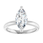 14K white gold 2 CT Marquise Claw-Prong Diamond Solitaire Engagement Ring