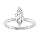 14K white gold 1 CT Marquise Claw-Prong Diamond Solitaire Engagement Ring