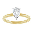 14K yellow/white gold 1 CT Pear Claw-Prong Diamond Solitaire Engagement Ring