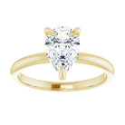 14K yellow gold 2 CT Pear Claw-Prong Diamond Solitaire Engagement Ring