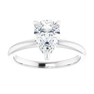 14K white gold 2 CT Pear Claw-Prong Diamond Solitaire Engagement Ring