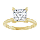 14K yellow gold 2 CT Square Claw-Prong Diamond Solitaire Engagement Ring