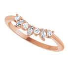 Rose Gold Curved Wedding Ring