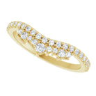 Yellow Gold Diamond Crown Wedding Band