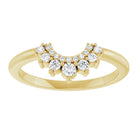 Yellow Gold Ampi Diamond Curved Band